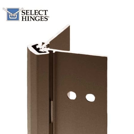 Select Hinges Select-Hinges85" Geared Concealed Continuous Hinge - 1/16" Door Inset - Dark Bronze Surface Hinge - SLH-24-85-BR-SD